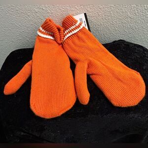 Bright Orange Adult Mittens - One Size - NWT - Cozy Winter Accessory
